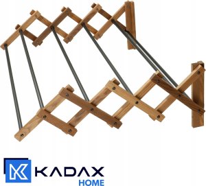 Kadax KADAX Suszarka Na Pranie Ścienna 6 Prętów Łazienkowa Harmonijkowa 85cm 8