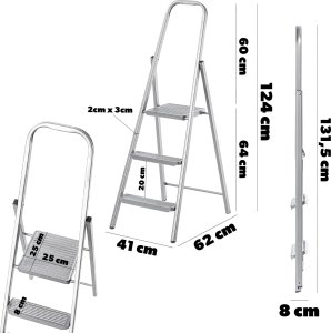 Kadax KADAX Drabina stalowa Steel Home 3 stopnie 2