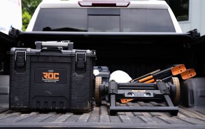 Kadax Skrzynka Narzędziowa Skrzynia Organizer Walizka Na Kółkach 57,5L Keter 11