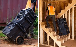 Kadax Skrzynka Narzędziowa Skrzynia Organizer Walizka Na Kółkach 57,5L Keter 10