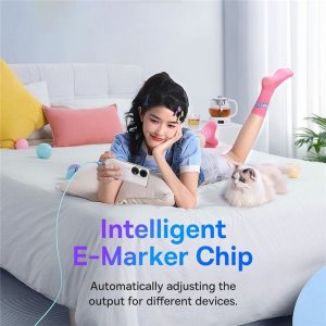 Kabel USB Baseus USB-C - USB-C 2 m Niebieski 5