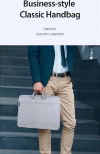 Torba Dux Ducis DUX DUCIS torba LBTC na laptop 15.5-16" Horizontal Handbag jasno szary 4