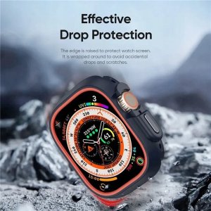Dux Ducis DUX DUCIS futerał BAMO do Apple Watch Ultra / Ultra 2 49 mm czarno pomarańczowy 3