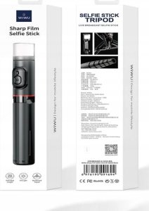 Selfie stick WiWU WiWU - Selfie stick Wi-SE003 z funcją tripoda i wbudowaną lampą LED 2