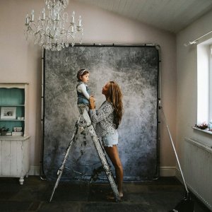 Lastolite Tło + Rama EzyFrame Vintage 2 x 2.3m Concrete 5