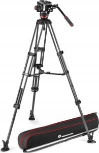 Statyw Manfrotto Zestaw Twin Carbon + głowica 504X - środ rozp 1