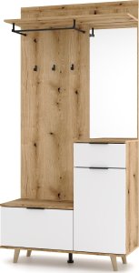 Vivaldi Meble PRZEDPOKÓJ NORDIC NC1 DĄB ARTISAN / BIAŁY 2