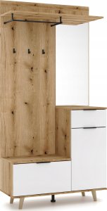 Vivaldi Meble PRZEDPOKÓJ NORDIC NC1 DĄB ARTISAN / BIAŁY 3