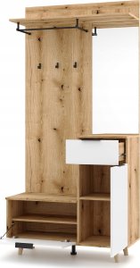 Vivaldi Meble PRZEDPOKÓJ NORDIC NC1 DĄB ARTISAN / BIAŁY 4