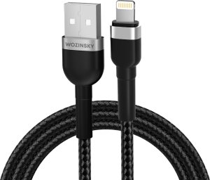 Kabel USB Wozinsky USB-A - Lightning 1 m Czarny (5907769308697) 1