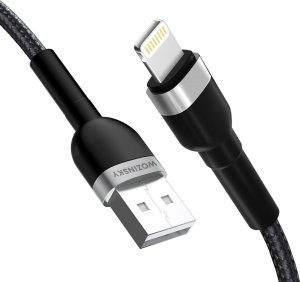 Kabel USB Wozinsky USB-A - Lightning 1 m Czarny (5907769308697) 2