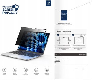 Filtr Dux Ducis Folia prywatyzująca Dux Ducis Privacy Film na MacBook Pro 15'' (2017/2018) 4