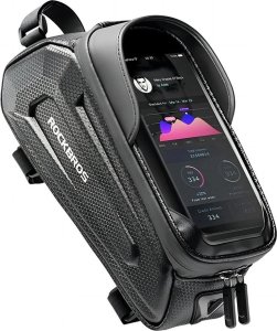 RockBros Sakwa rowerowa Rockbros B68-1 na ramę pancerna z kieszonką na telefon 1.7l - czarna 1