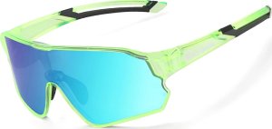 RockBros Okulary rowerowe Rockbros 14110009006 polaryzacyjne dla dzieci 8-14 lat - jasnozielone 1