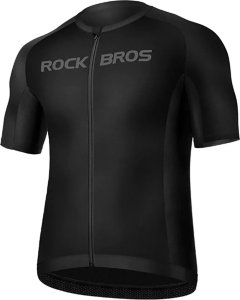 RockBros Koszulka rowerowa Rockbros 15120002006 z krótkim rękawem XXXL - czarna 1