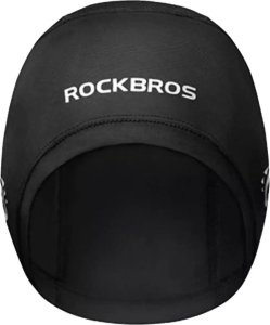 RockBros Czapka kolarska Rockbros YPP037 z wycięciami na okulary - czarna 1