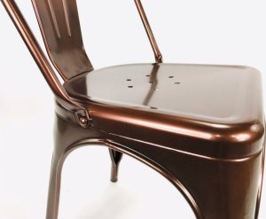 Lugano Krzesło metalowe loft metalowe loft CORSICA COPPER 12