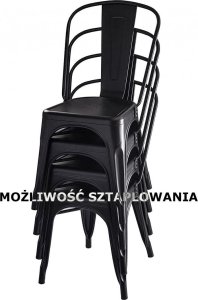 Lugano Krzesło metalowe loft metalowe loft CORSICA COPPER 14