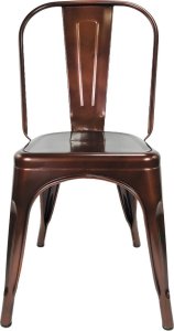 Lugano Krzesło metalowe loft metalowe loft CORSICA COPPER 2