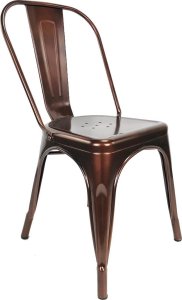 Lugano Krzesło metalowe loft metalowe loft CORSICA COPPER 3