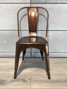 Lugano Krzesło metalowe loft metalowe loft CORSICA COPPER 9