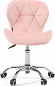 Krzesło biurowe Lugano Krzesło obrotowe VASTO OFFICE PINK VELVET 2