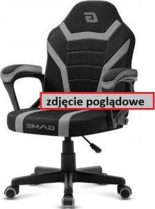 Krzesło biurowe Triton Fotel obrotowy do biurka MARIO BLACK ALCANTARA 1