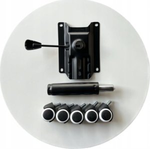 Krzesło biurowe Lugano Fotel obrotowy do biurka MARIO BLACK PURPLE Fabric 6