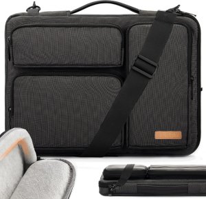 Etui Alogy Torba Etui pokrowiec na MacBooka Air/Pro, laptopa, tablet 15.6" Alogy z paskiem na ramię Czarna 15