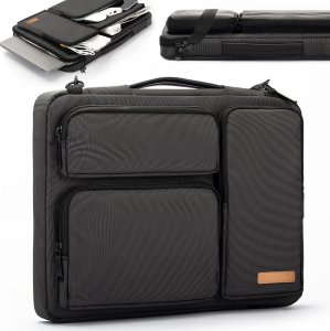 Etui Alogy Torba Etui pokrowiec na MacBooka Air/Pro, laptopa, tablet 15.6" Alogy z paskiem na ramię Czarna 16