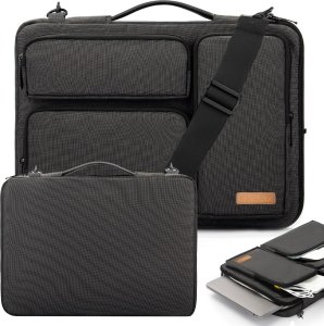 Etui Alogy Torba Etui pokrowiec na MacBooka Air/Pro, laptopa, tablet 15.6" Alogy z paskiem na ramię Czarna 18