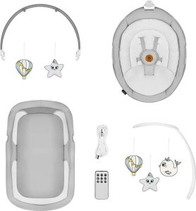 Lionelo Kołyska bujaczek Bella Set Grey Concrete Lionelo 14