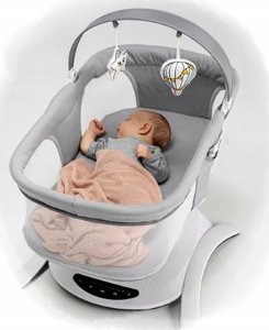 Lionelo Kołyska bujaczek Bella Set Grey Concrete Lionelo 19