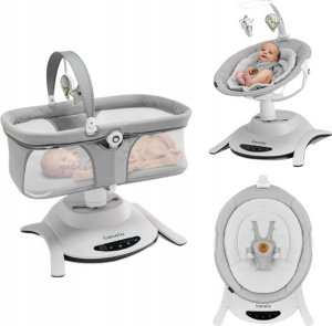 Lionelo Kołyska bujaczek Bella Set Grey Concrete Lionelo 3