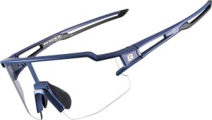 RockBros Okulary rowerowe fotochromowe z filtrami UV 400 UVA i UVB niebieskie ROCKBROS 1