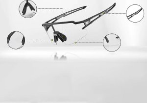 RockBros Okulary rowerowe fotochromowe z filtrami UV 400 UVA i UVB niebieskie ROCKBROS 5