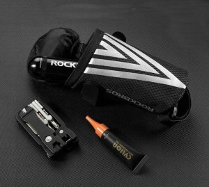 RockBros Mała torba rowerowa 0.2L na drobiazgi narzędzia pod siodełko czarna ROCKBROS 6