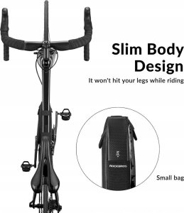 RockBros Torba rowerowa wodoodporna mocowana rzepami na ramę czarna ROCKBROS 5