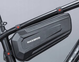 RockBros Twarda torba rowerowa wodoodporna mocowana pod ramę 1.5L czarna ROCKBROS 13