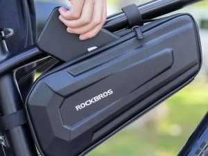 RockBros Twarda torba rowerowa wodoodporna mocowana pod ramę 1.5L czarna ROCKBROS 17
