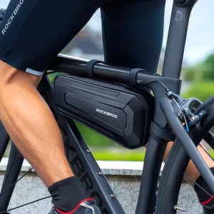 RockBros Twarda torba rowerowa wodoodporna mocowana pod ramę 1.5L czarna ROCKBROS 10