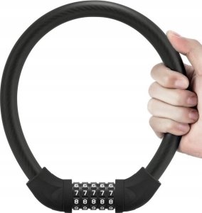 RockBros Zapięcie rowerowe blokada koła zamek na szyfr czarne ROCKBROS 6