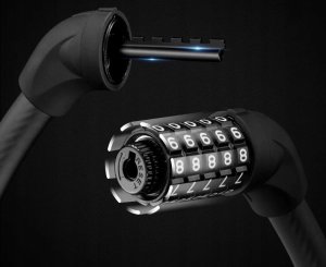 RockBros Zapięcie rowerowe blokada koła zamek na szyfr czarne ROCKBROS 8