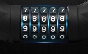 RockBros Zapięcie rowerowe blokada koła zamek na szyfr czarne ROCKBROS 10