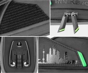 RockBros Torba rowerowa na telefon narzędzia pod siodełko z szybkozłączką czarna ROCKBROS 14
