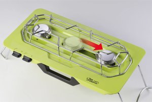 Meva Kuchenka turystyczna MOVE 2 palniki na kartusze gazowe + regulowany palnik 4.6kW MEVA 4