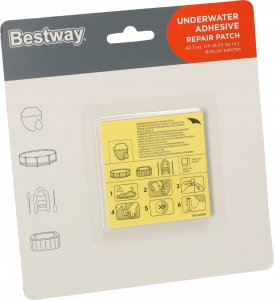 Bestway BESTWAY 36237 Kółko do pływania koło dmuchane palmy liście niebieski max 90kg 14