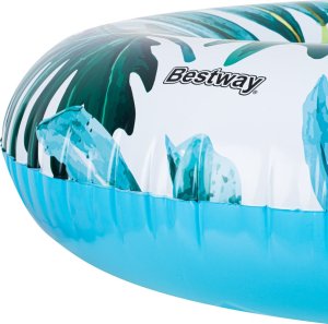 Bestway BESTWAY 36237 Kółko do pływania koło dmuchane palmy liście niebieski max 90kg 9