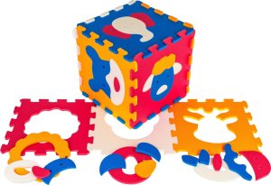 Mata z 9 Puzzli Zwierzątka dla dzieci 10m+ Pianka EVA + Układanka zwierzęta + Składanie figur 3D 3