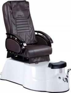 BEAUTY SYSTEM Fotel do pedicure z masażem BR-3820D Brązowy 1